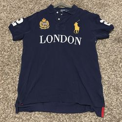Dark blue london polo size Large adult