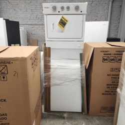 New Whirlpool Stackable Washer And Electric Dryer