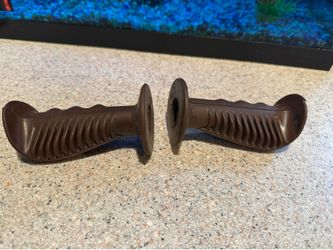Old School BMX Grips Black Ergonomic OG 70s 80s Wing 3 Contour Three Race A2