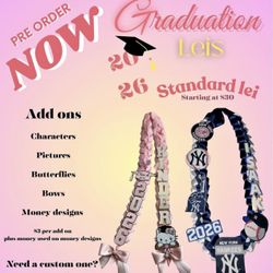 Graduation Leis And Flower bouquets 