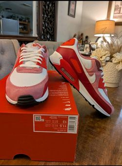 NEW! Nike Air Max 90 Peony White Light Crimson Pink DM0029-600 Mens 11.5 Womens 13