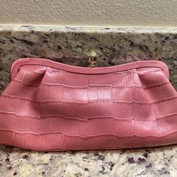 Banana Republic Faux Croc Clutch