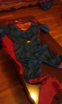 Super man suit with cape,big kid