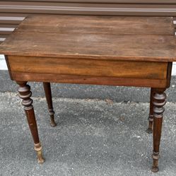 Antique Spinet Style Hide Away Desk