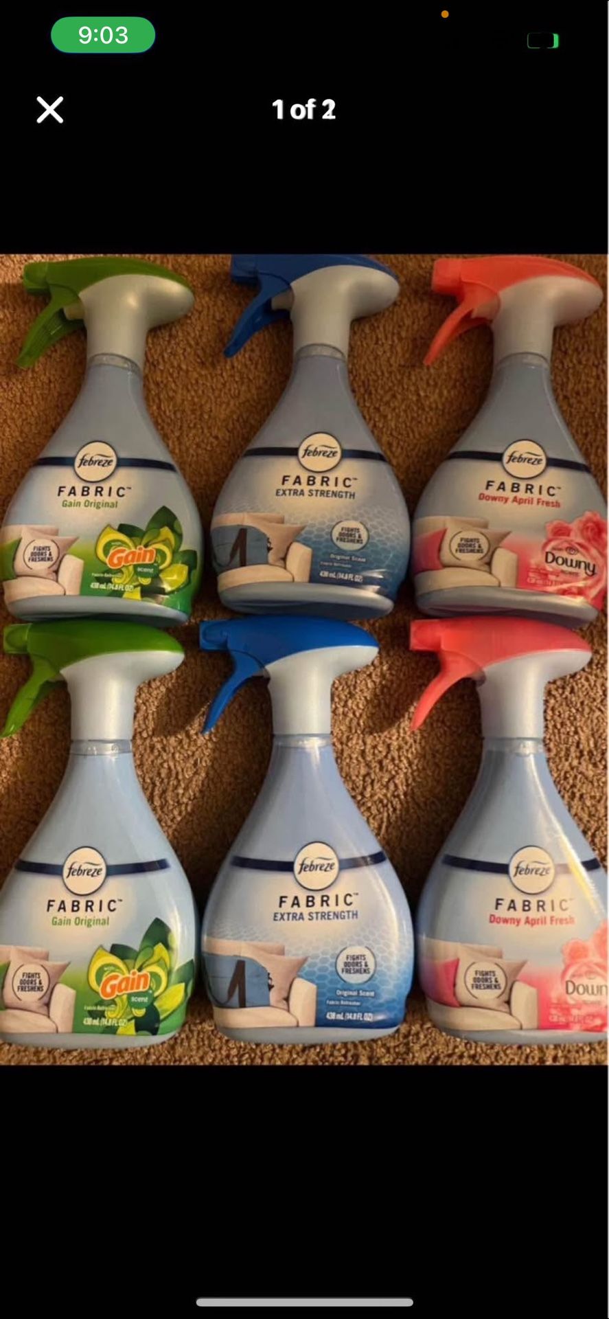 Febreeze Fabric 3/$10