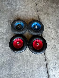 Hand truck tires 35 for all four