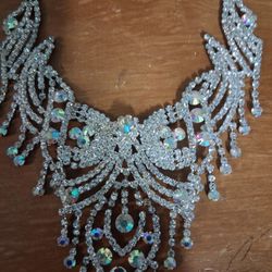 2  RHINESTONES  NECKLACES