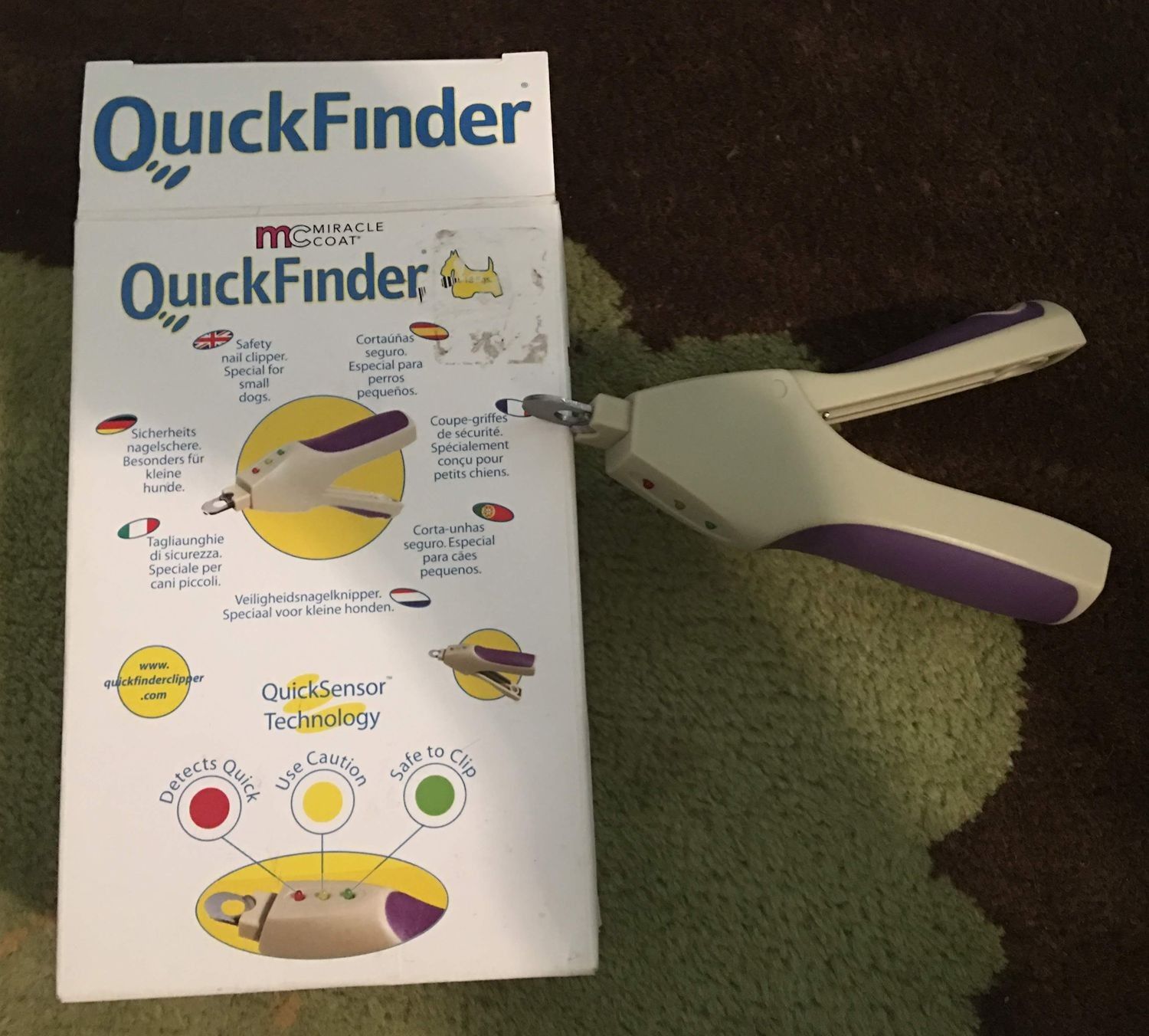 Miracle Care Quick Finder Deluxe Safety Nail Clipper UP TO 40LBS Sensor Tech
