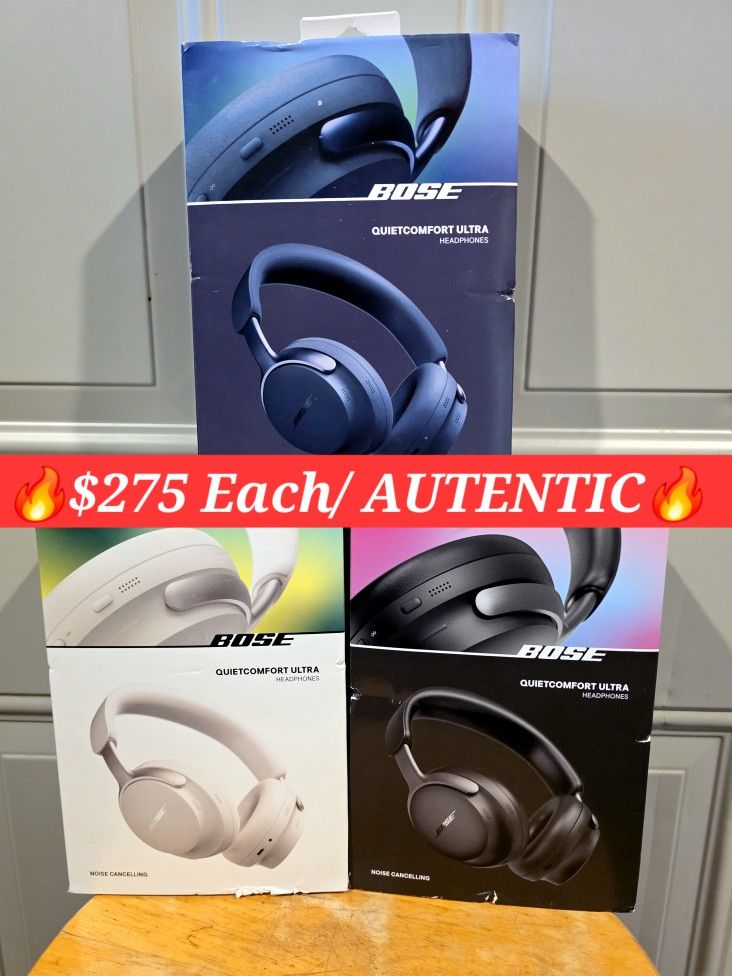 🔥Bose-QuietComfort Ultra, Original
🔥$275 Firm On Price
🔥Wireless Noise Cancelling Over-the-