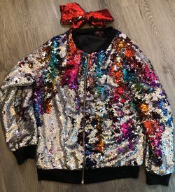 Girls Jojo Siwa Sequined Jacket 