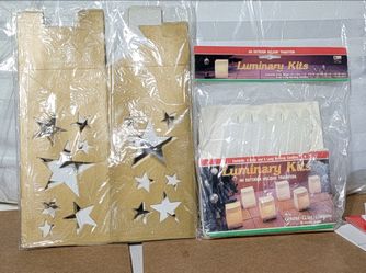 Gold Star Luminary Boxes & Holiday Luminary Kit