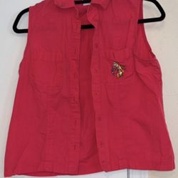 Vintage Y2K Hot Pink Disney Winnie-the-Pooh Tigger Tank Top - Size Medium (M)