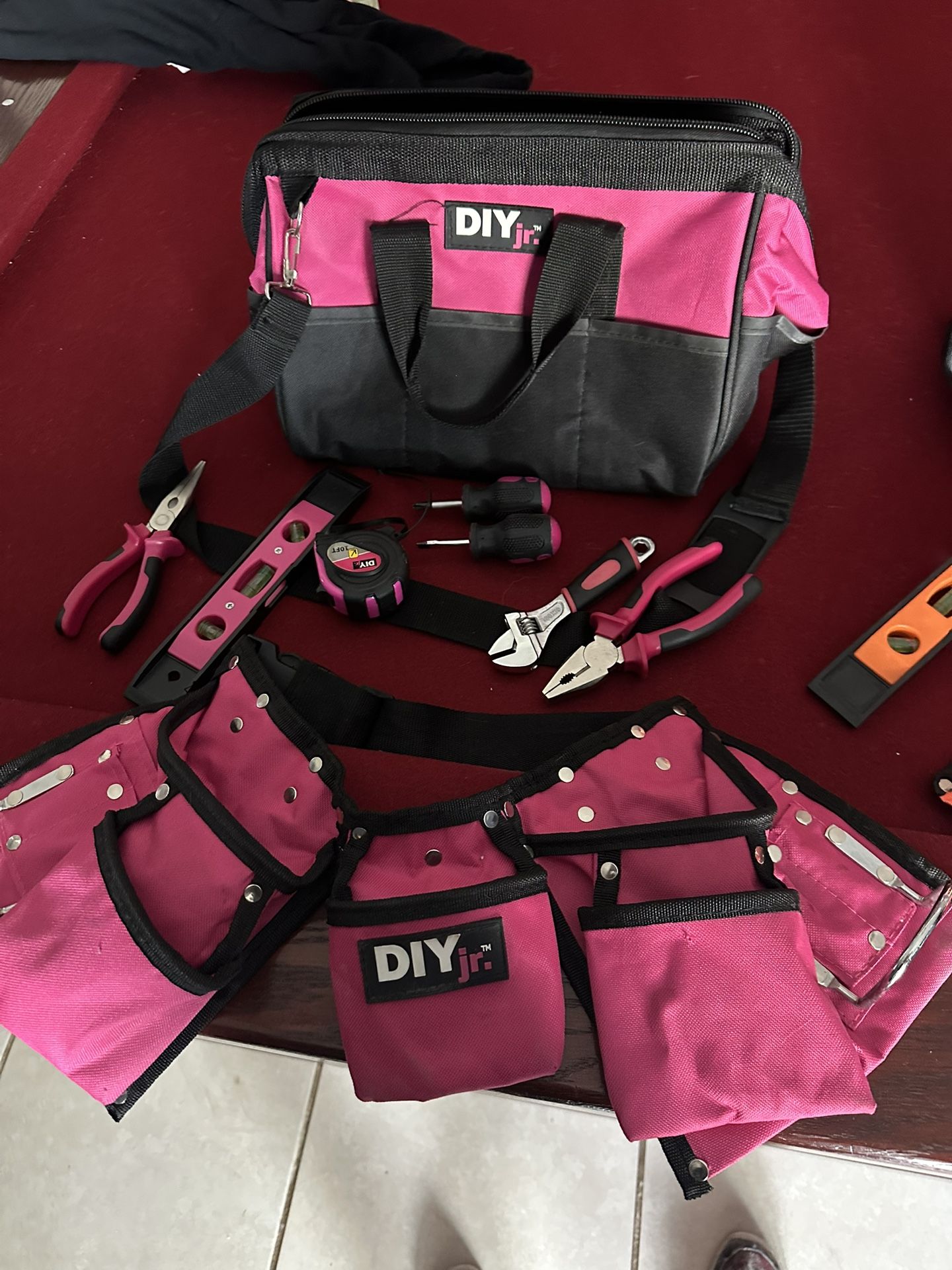 Kids Diy Toolbag And Belt With Tools