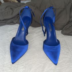 Silky Pointed Toe Stiletto Heel Pumps