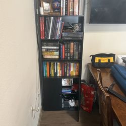 Tall Black bookshelf