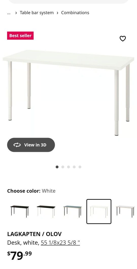 Ikea Linnmon Desk