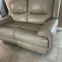 Leather Reclining Sofa & loveseat 