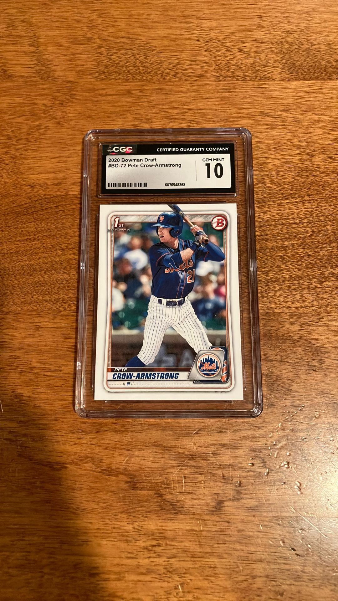 2020 Pete Crow-Armstrong Gem Mint 10