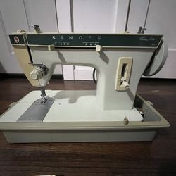 Singer Fashion Mate 257 Vintage Sewing Machine With Pedal And Manual