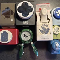 8 Paper Punches Lot $17/all