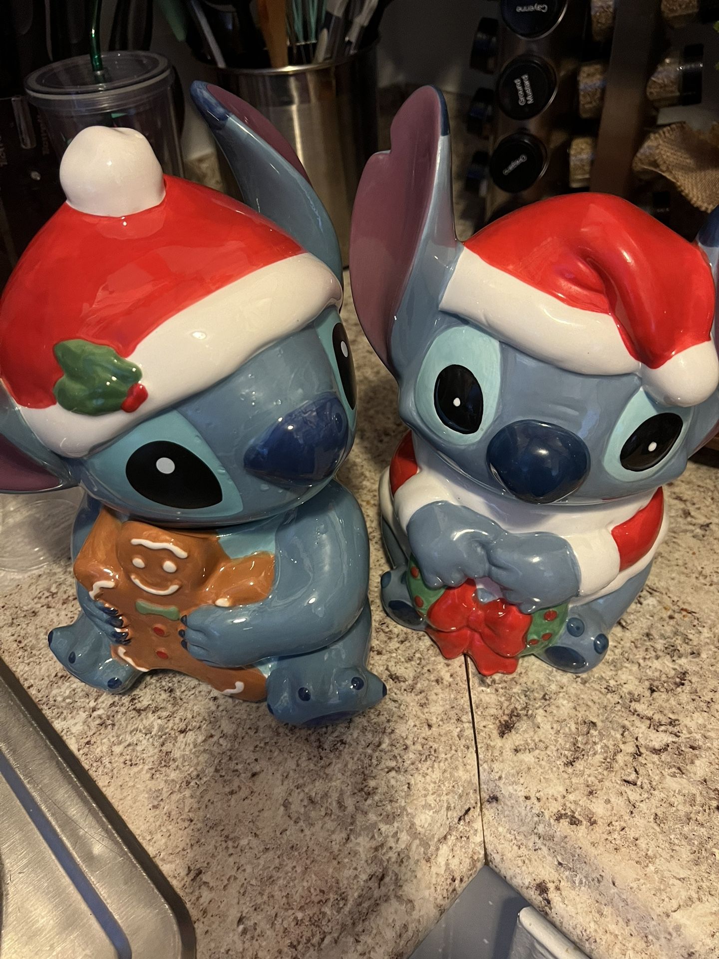 Stitch Christmas Cookie Jar