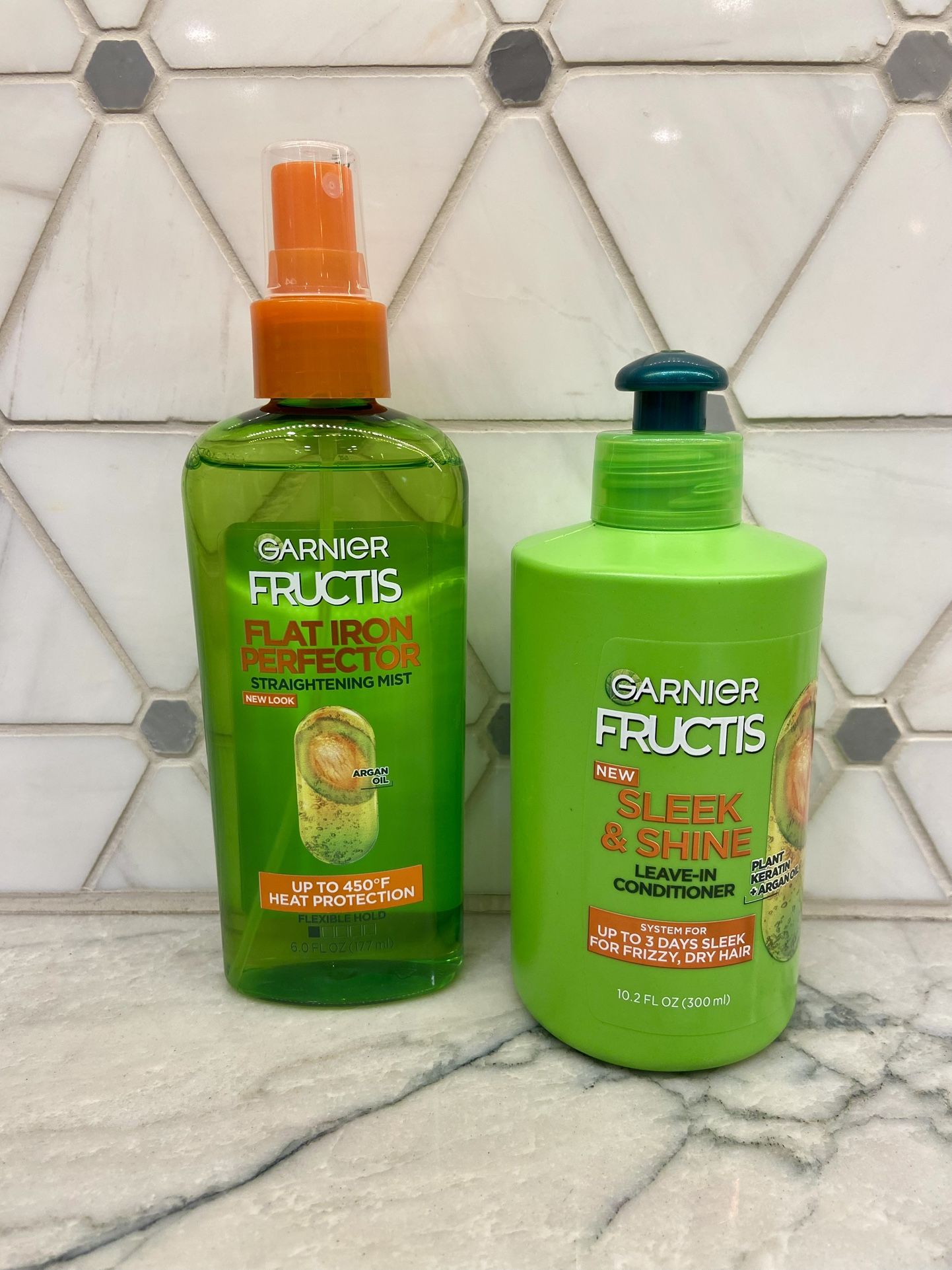 Garnier Fructis Flat Iron Perfector Straightening Mist Hair Spray OR Leave In Conditioner