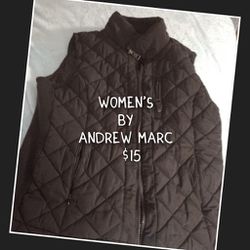 Black Puffy Vest.  .By Andrew Marc