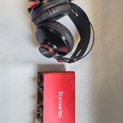 Focusrite Scalett 2i2 With Hp60 Headphones 