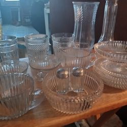 Vintage Crystal Glass Set