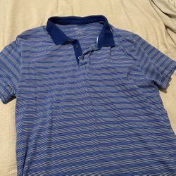 Blue Golf Shirt Large
