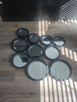 Multiple Sized Circular Framed Mirrors (PICK UP ONLY)