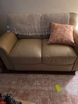 Beige Brown love seat..very nice..
