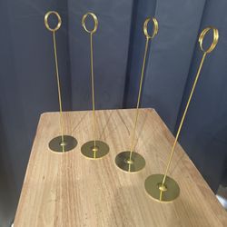 Gold Place Card Holders 