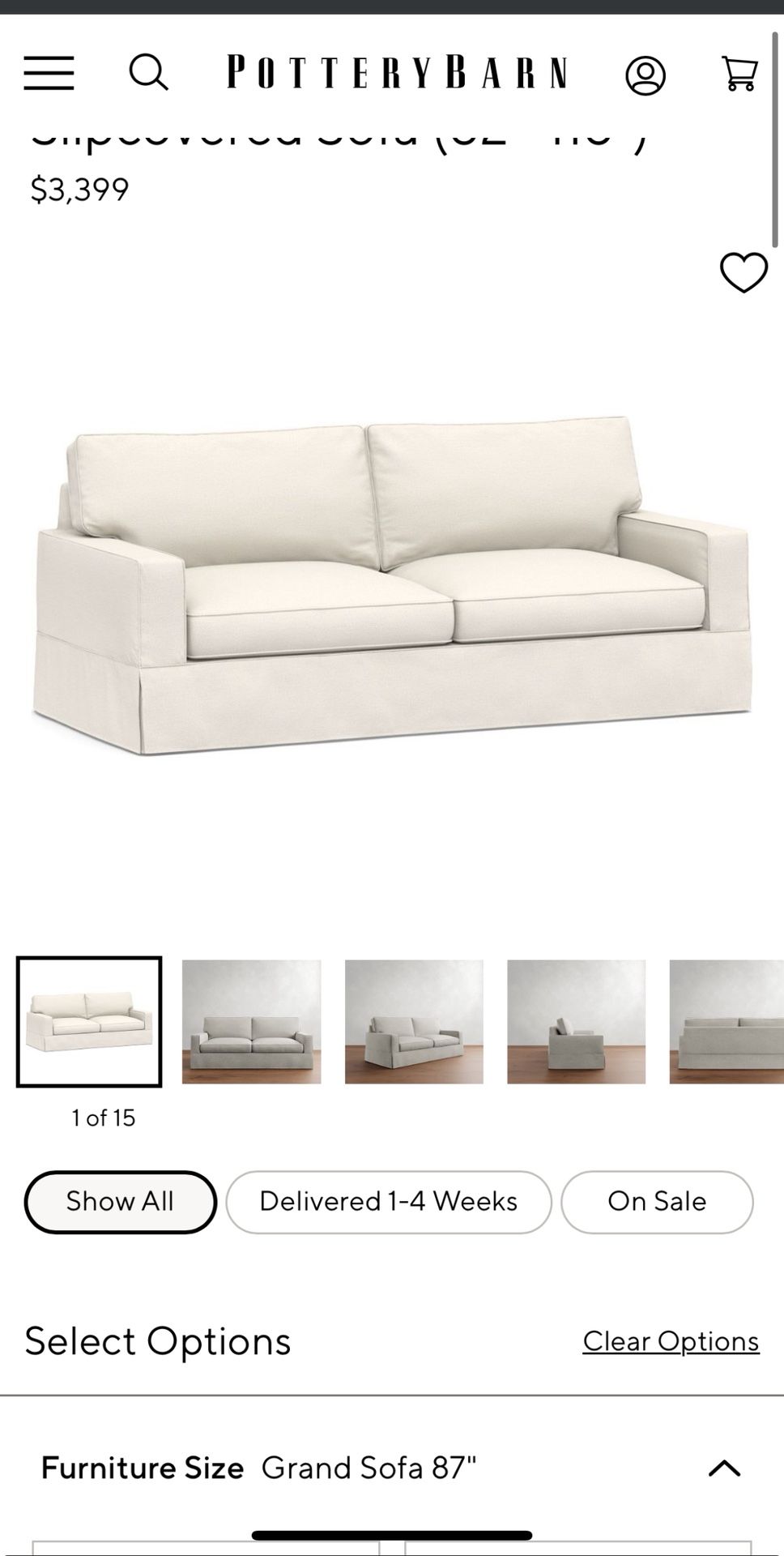 Potter Barn Couch & Loveseat