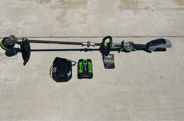 Ego Carbon fiber 16” cordless string trimmer plus battery/charger
