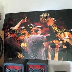 Lebron James Championship Plexiglass Poster