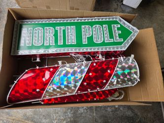 New Christmas lights North Pole sign