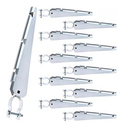 shengyi Barbed Wire Arm Extend for 1-3/8inch Hot-Dip Galvanized Steel Cornered Barbwire Extensions Chain Link Fence All Bolts Included Top Rail (25pcs