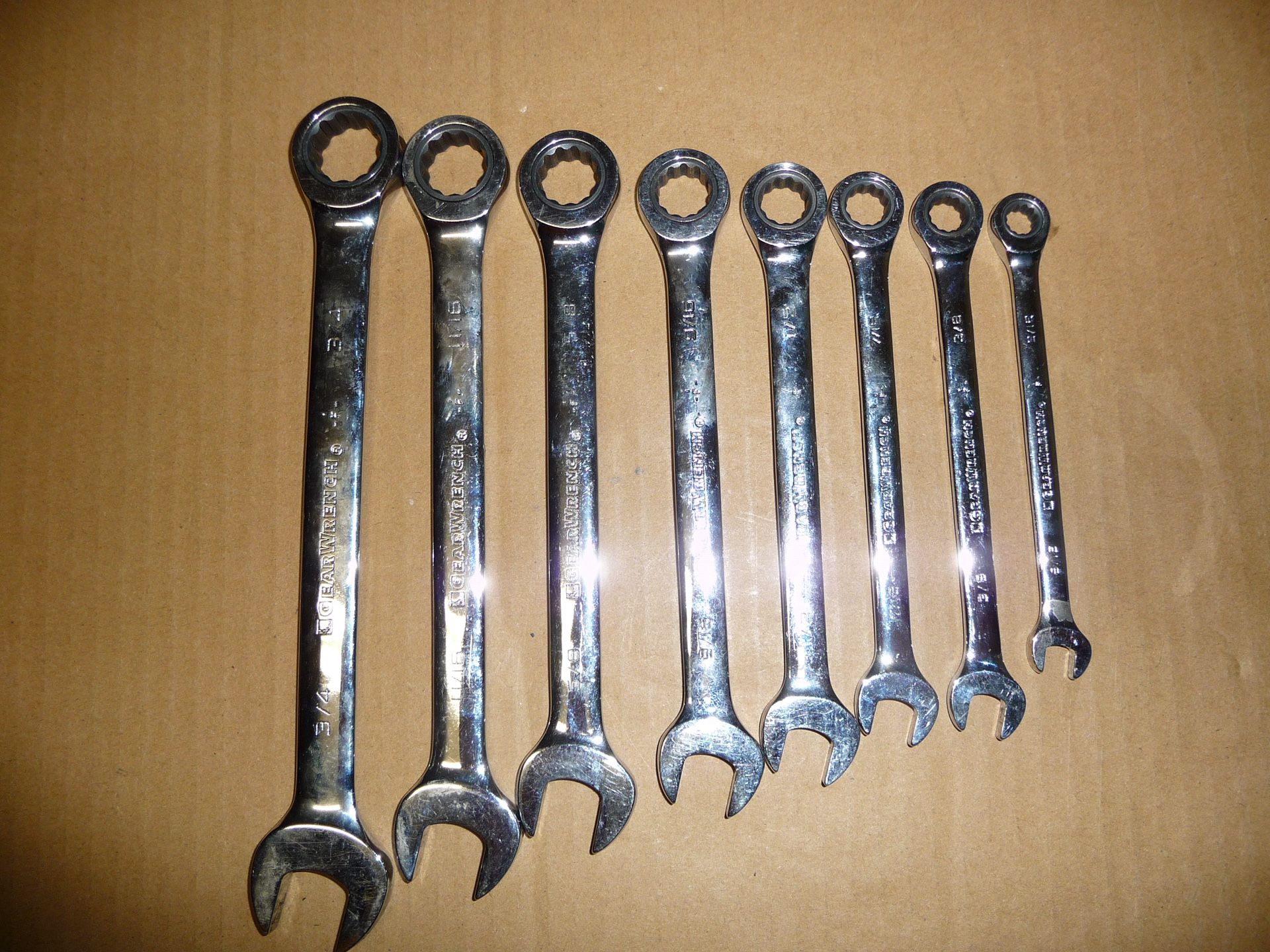 8 Piece GearWrench Combination Wrenches
