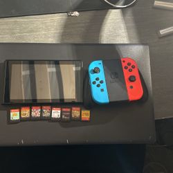 Used Nintendo Switch With 8 Games Included (games can be sold indivually)