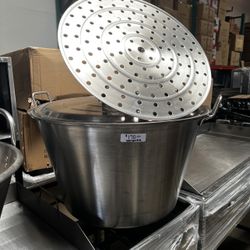 Cazo De Accero Con Vaporera Nuevo Para Carnitas I Tamales I Tipo Olla Nuevo