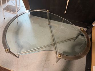 Glass coffee table