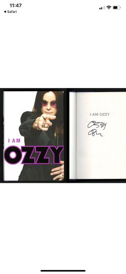 Autographed, I am Ozzy book
