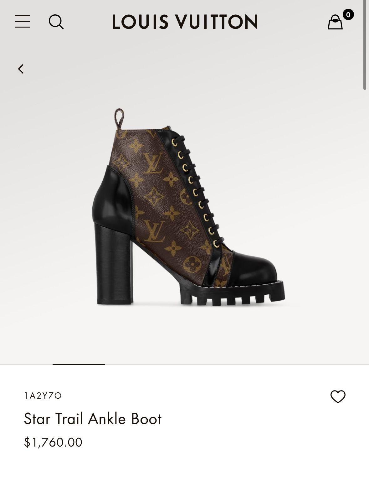 Louis Vuitton Star Trail Ankle Boots