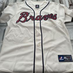Atlanta Braves Justin Upton Biege Replica Jersey Size Medium for Sale in Montclair CA OfferUp