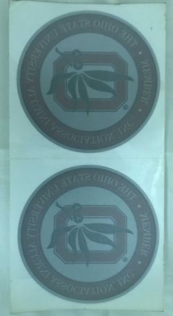 Ohio State University Window Sticker - Set of 2