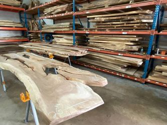 Lumber, wood, live edge slabs