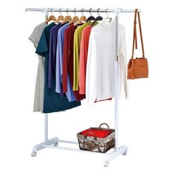 White clothes rack holder
