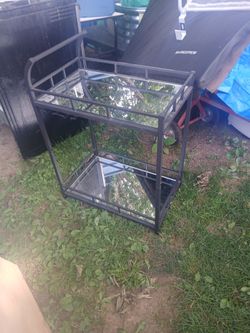 Bar cart with 2 shelf no wheels