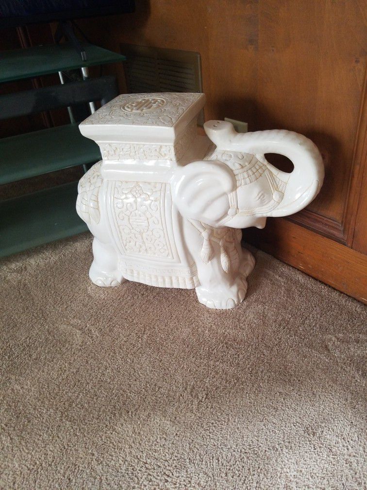 White Porcelain Elephant